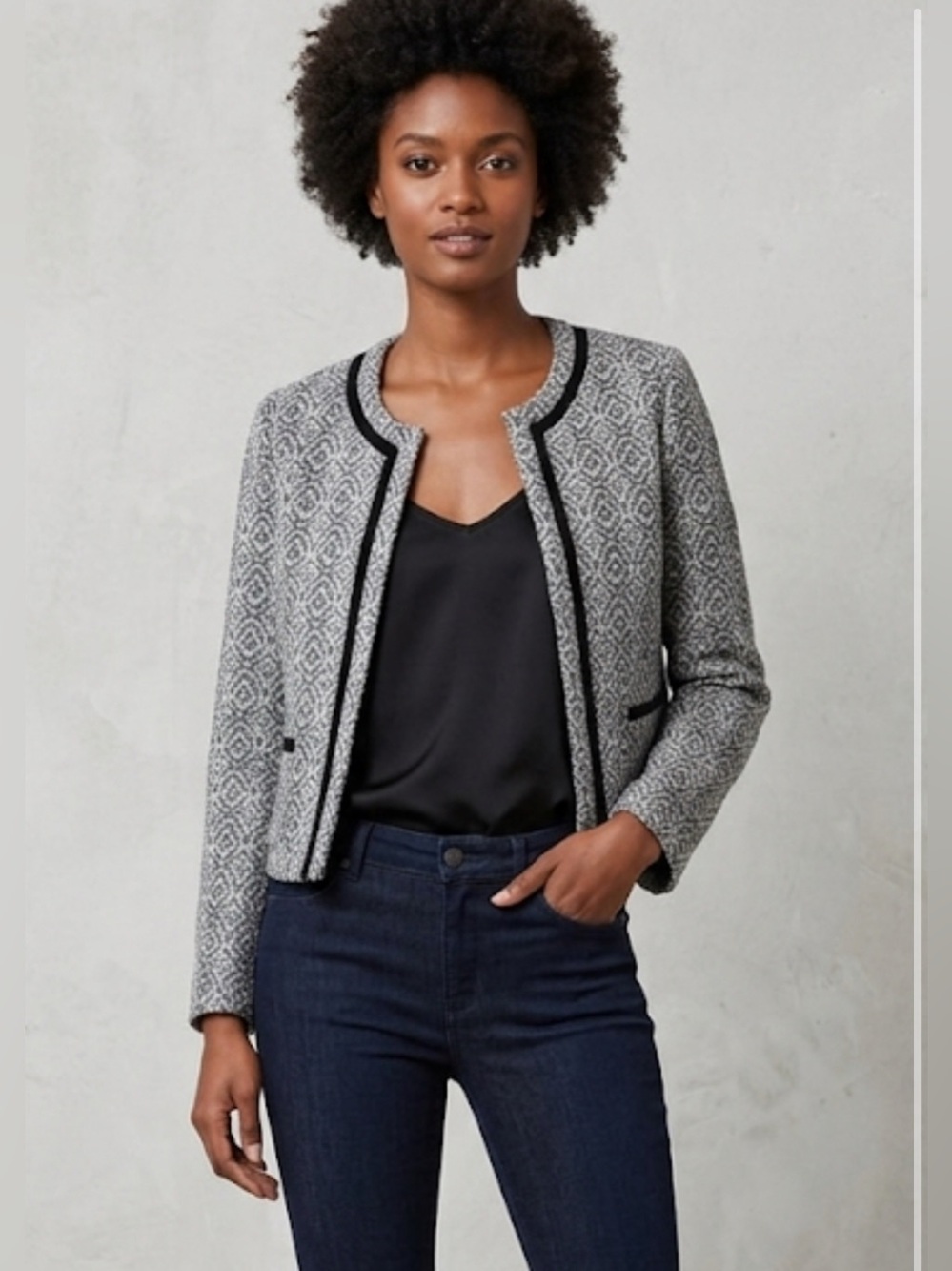 Banana Republic Textured Boucle Jacket